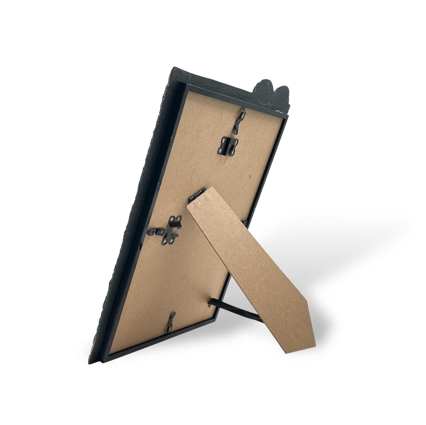 Schiefer-Bilderrahmen DIN A4 (ca. 25 × 35 cm) – personalisierte Gravur als Geschenk