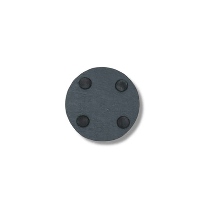 Untersetzer Rund aus Schiefer, mit Gummifüße, ca. 10 cm, individuelle Gravur